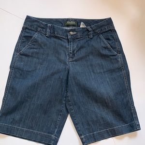 Eddie Bauer denim Bermuda shorts